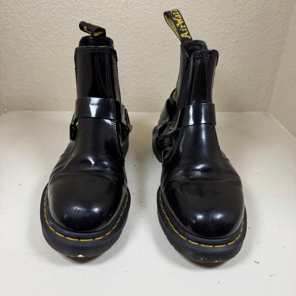 Dr. Martens Wincox Smooth Leather Buckle Boots - Black Mens 9 - Women’s 10 - Picture 3 of 8